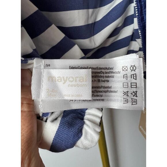 Mayoral Royal Blue Reversible Windbreaker NWT Sz. 2-4mo. - Picture 7 of 7